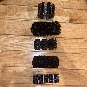 Bracelet set - black!